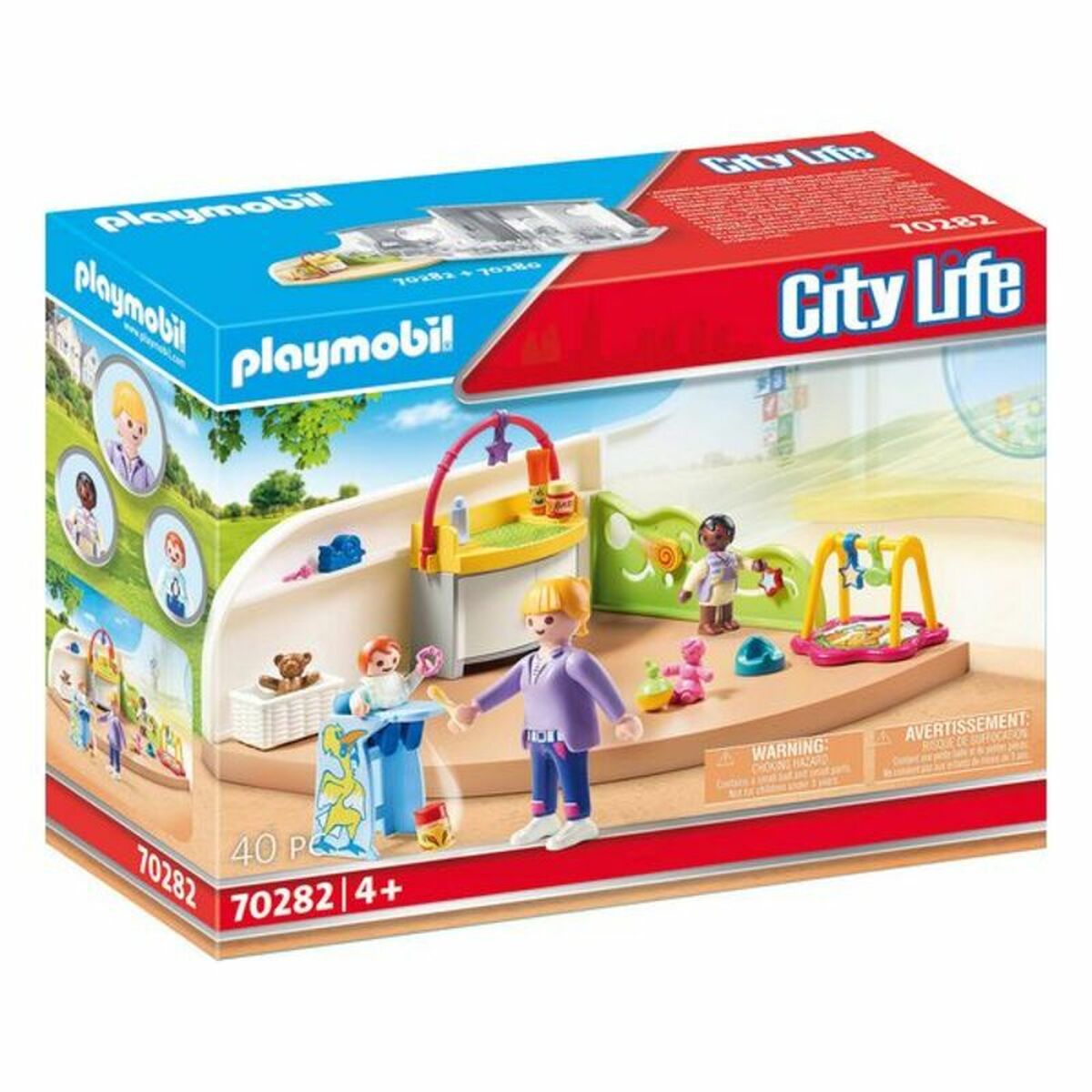 Playset City Life Baby Room Playmobil 70282 40 pcs Little Baby Shop IE