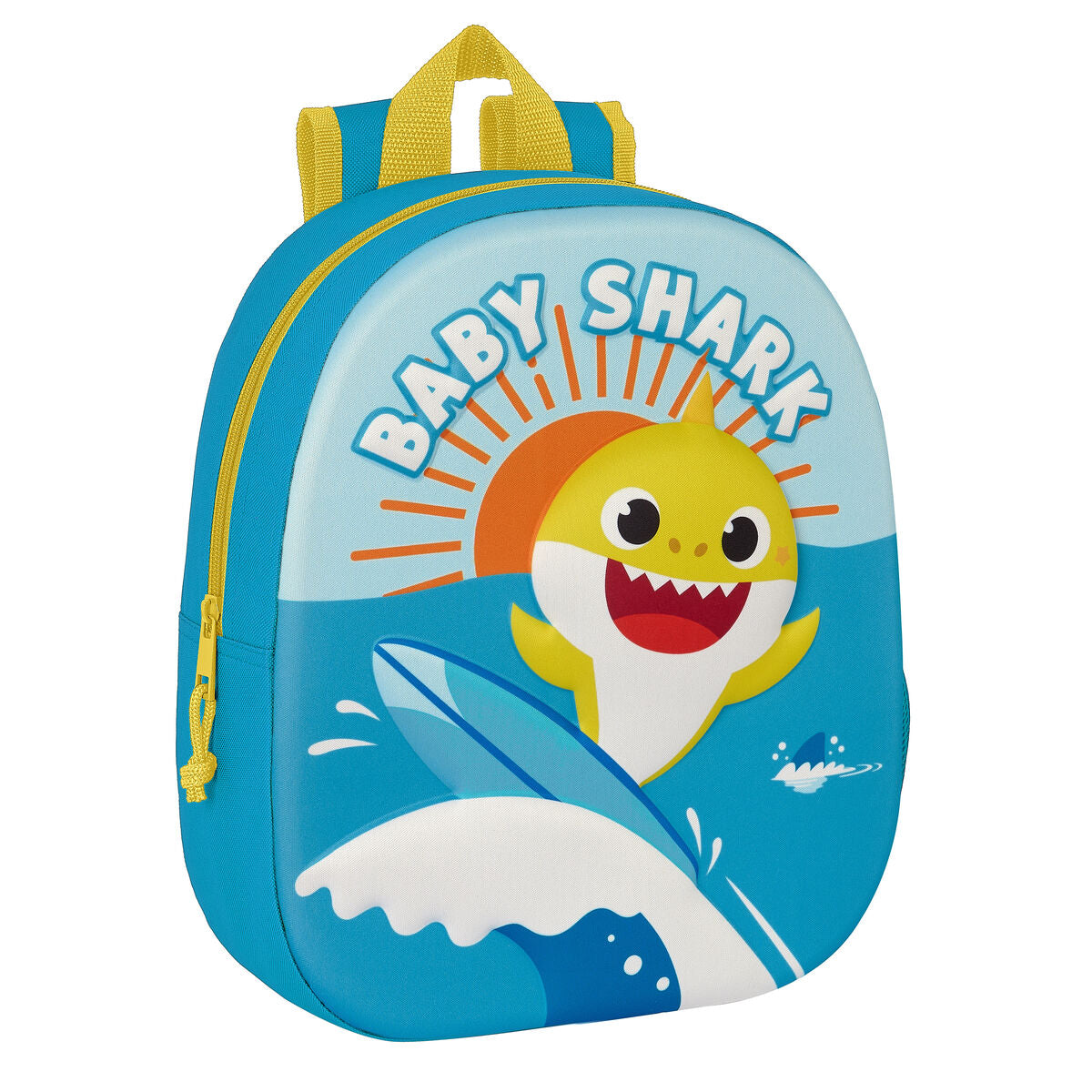 School Bag Baby Shark 3D 27 x 33 x 10 cm Blue Little Baby Shop IE