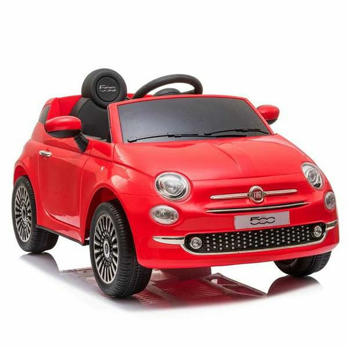 Children s Electric Car Fiat 500 113 x 67 5 x 53 cm MP3 Red 30 W 6 V W Little Baby Shop IE