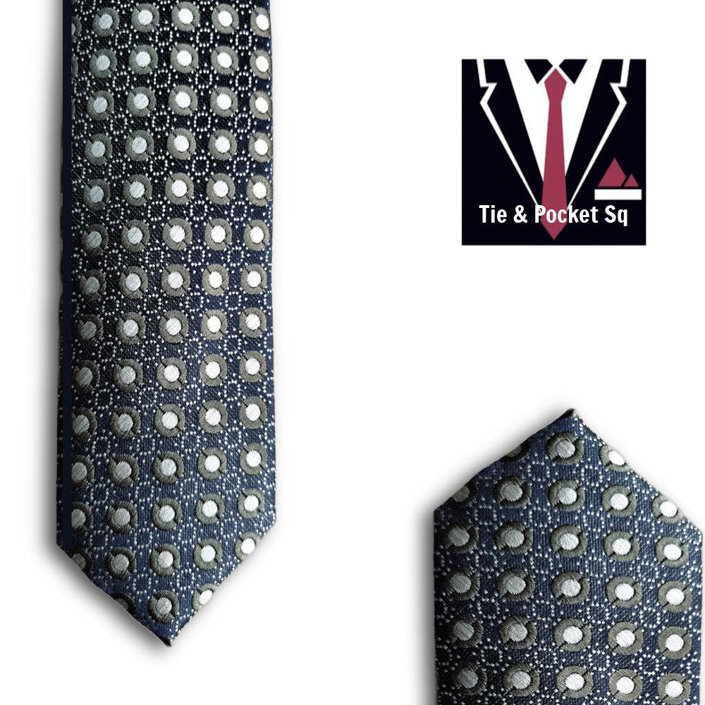 Zazzi Boys Tie and Matching Pocket Square 5637-3