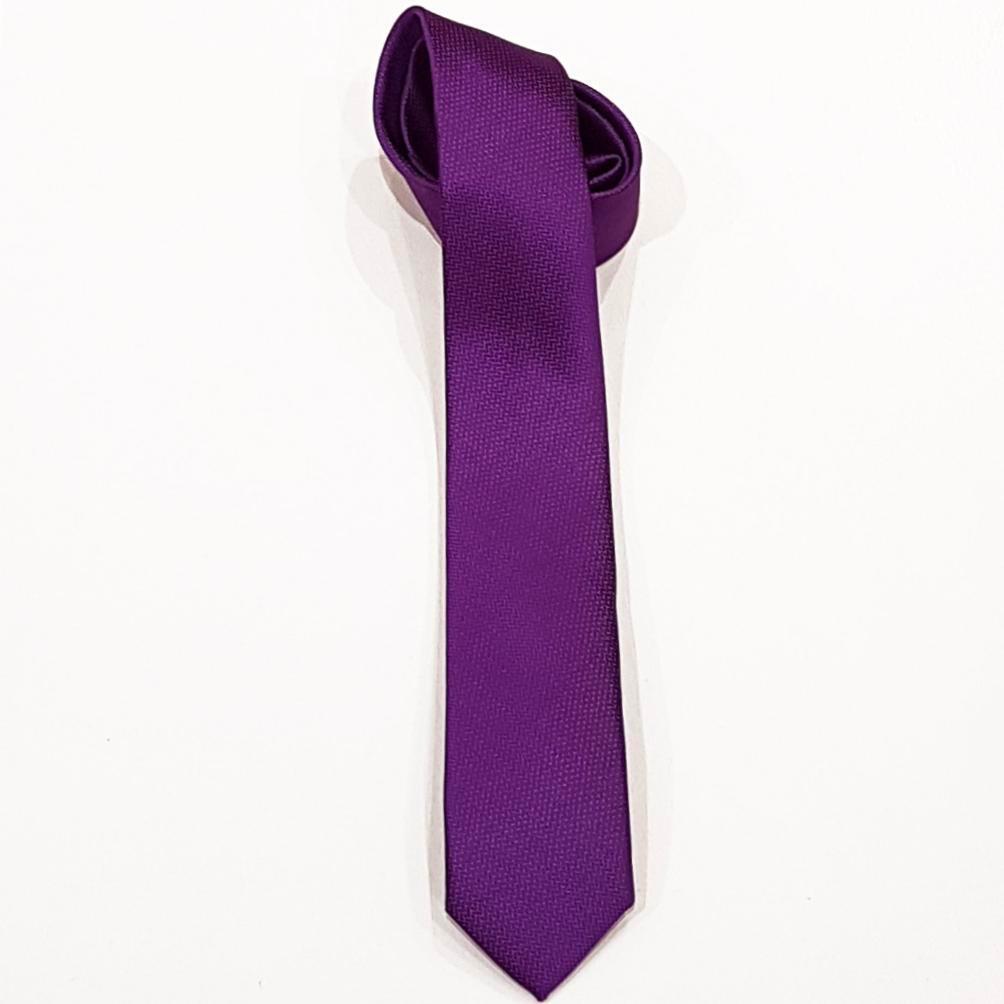 Zazzi Boys Solid Purple Tie