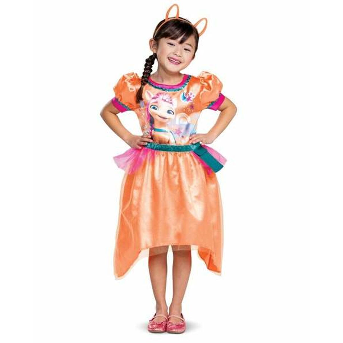 Costume for Children Little Pony Sunny Starscout Orange 3 Pieces - Little Baby Shop