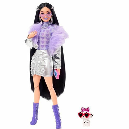Doll Barbie Extra Purple Fur - Little Baby Shop