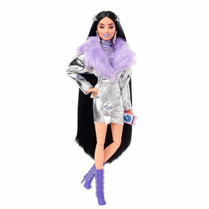 Doll Barbie Extra Purple Fur - Little Baby Shop