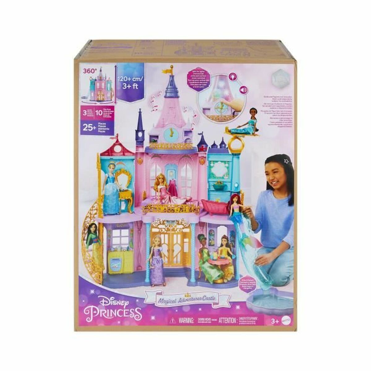 Doll's House Mattel GRAND CASTLE OF THE PRINCESSES - Little Baby Shop