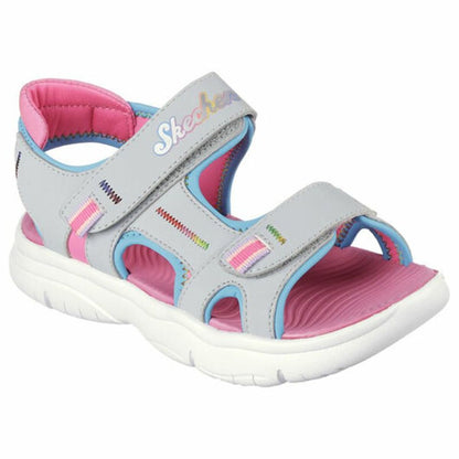 Children's sandals Skechers Flex Splash Grey - Little Baby Shop