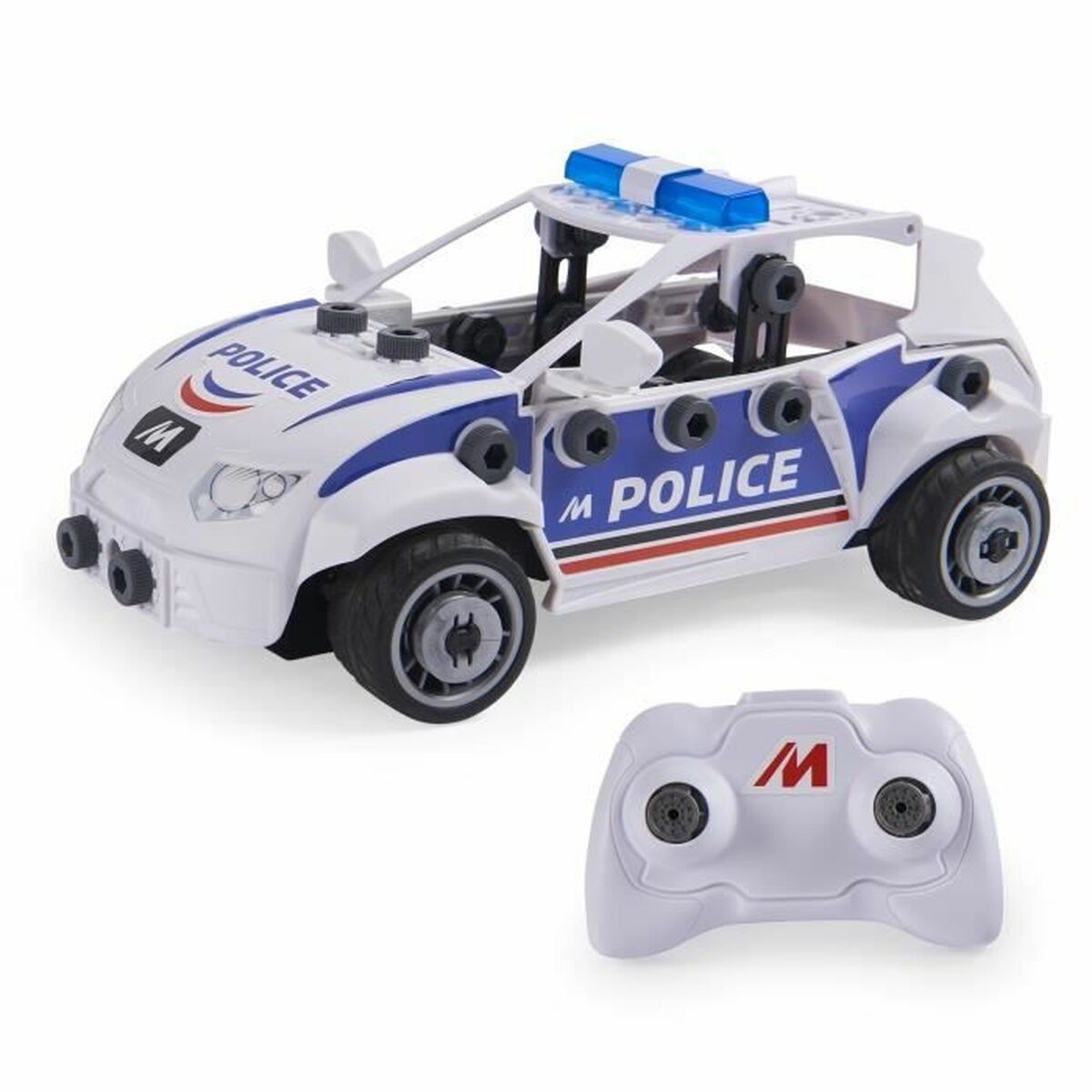 Remote-Controlled Vehicle Meccano Junior STEM Remote-Controlled Vehicle Police Car - Little Baby Shop