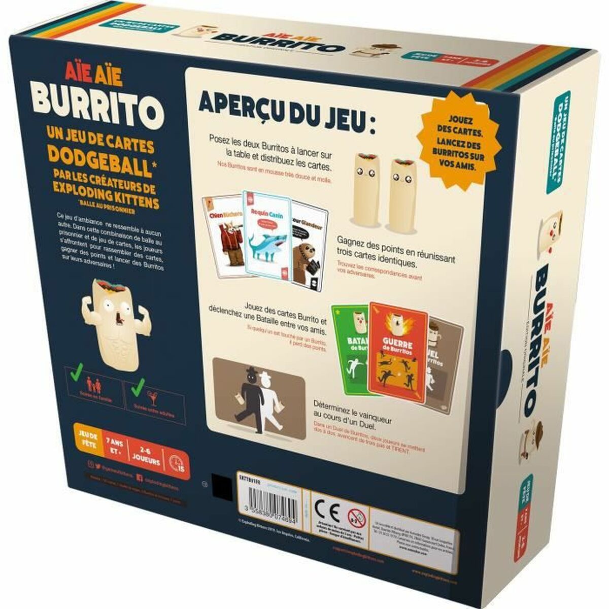 Board game Asmodee Aïe Aïe Burrito (FR) - Little Baby Shop