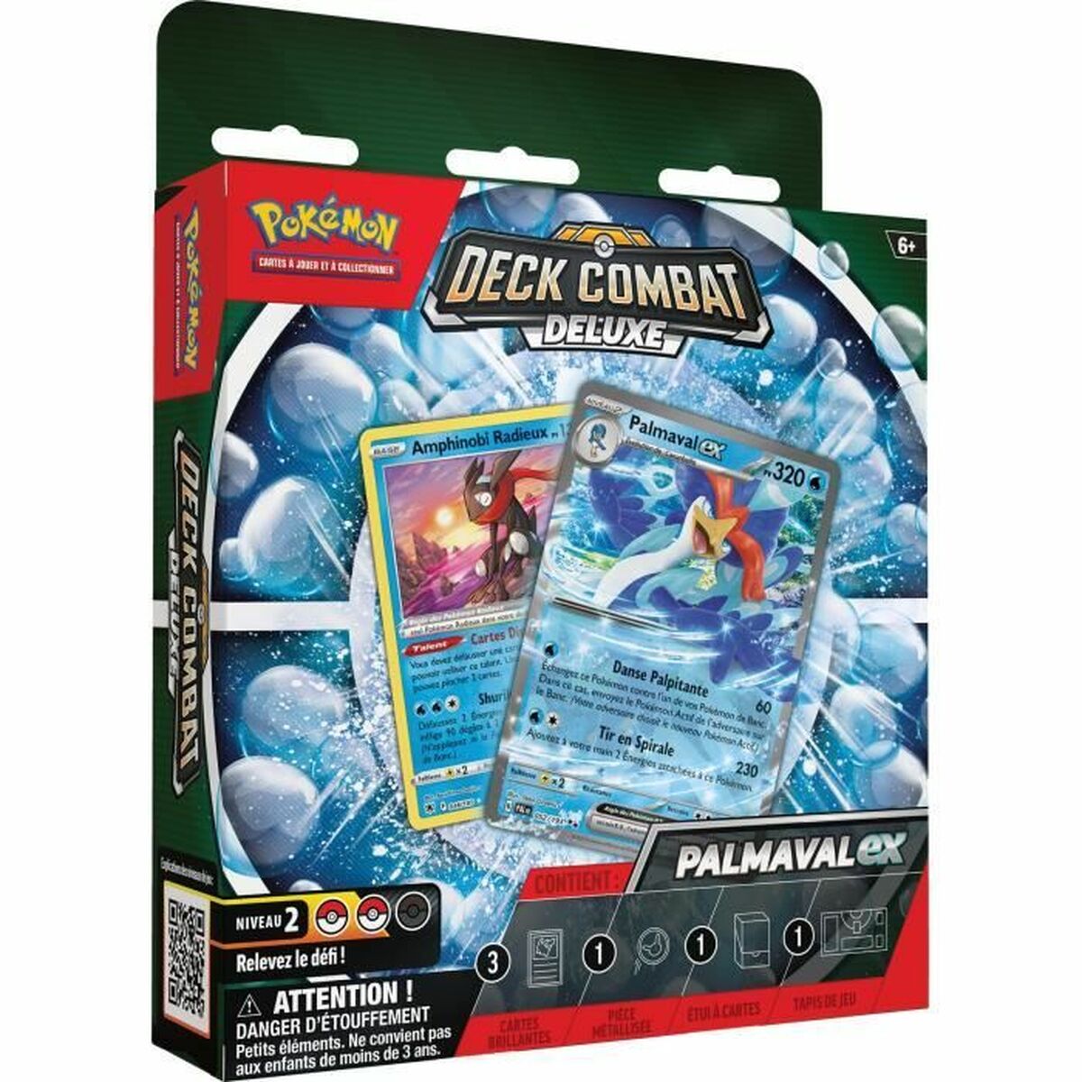Deck of Cards Pokémon Scarlet & Violet Q4 2023 Deluxe EX Meowscarada & Quaquaval (FR) - Little Baby Shop