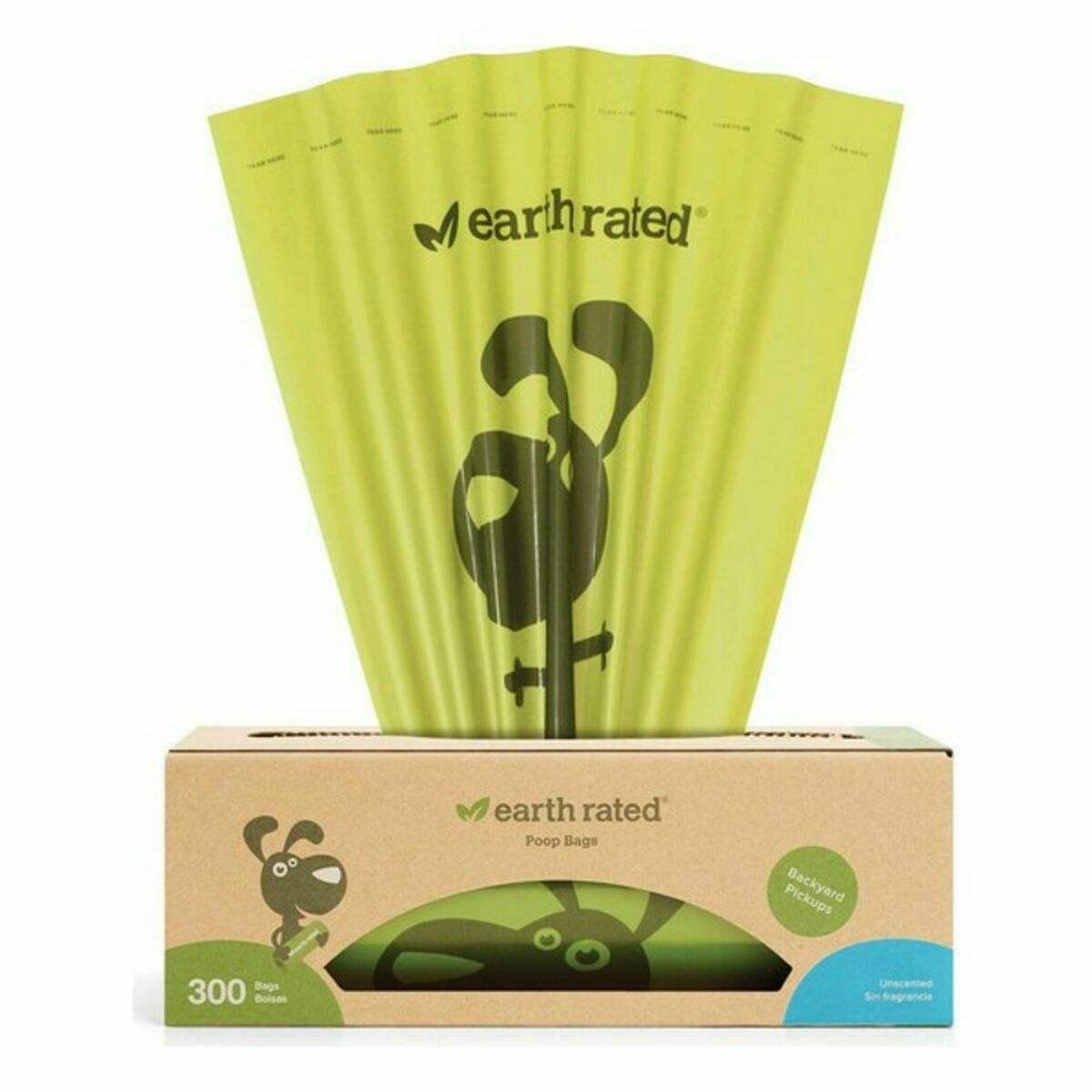 Pet Bag Dispenser Earth Rated UNSCENTBIO300 (300 uds) - Little Baby Shop