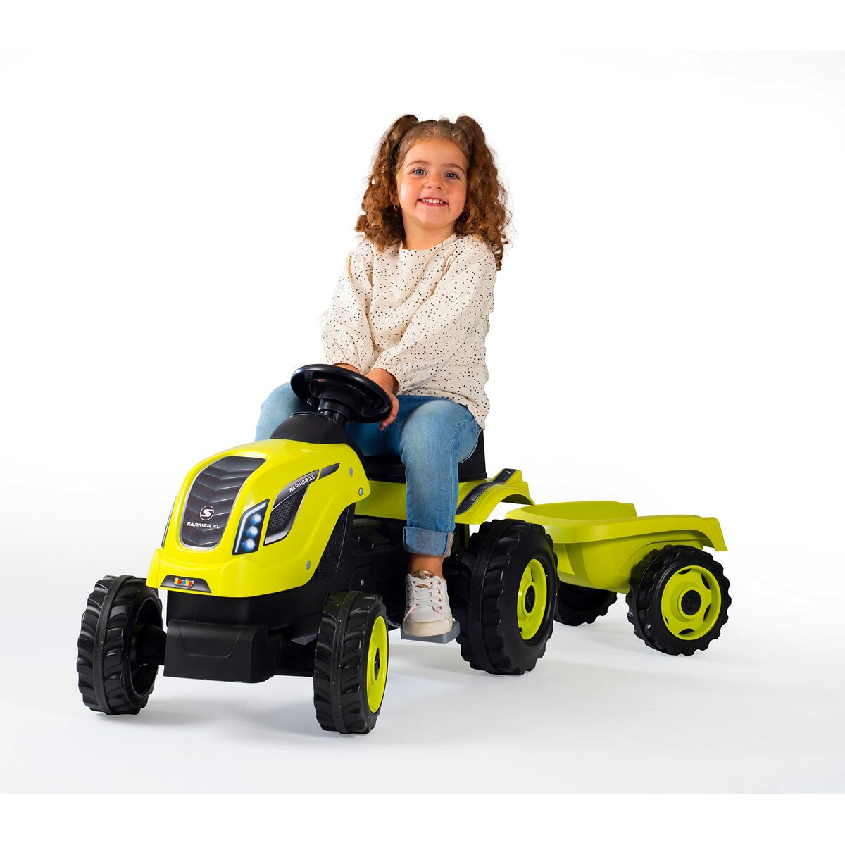 Tricycle Smoby Trailer Tractor - Little Baby Shop