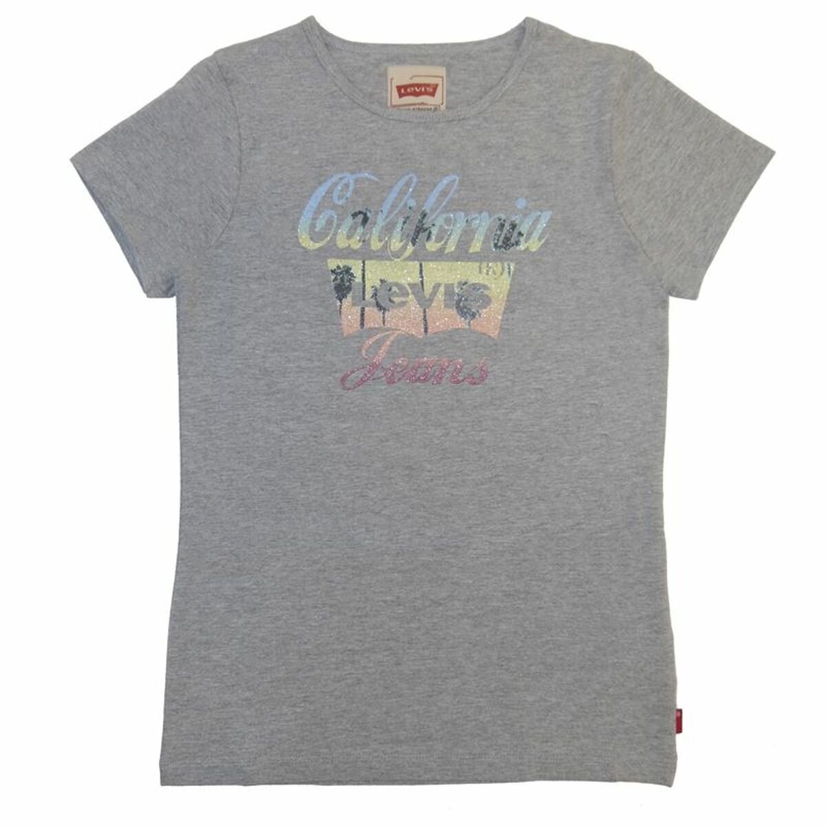 Child's Short Sleeve T-Shirt Levi's TSCalifornia Grey - Little Baby Shop