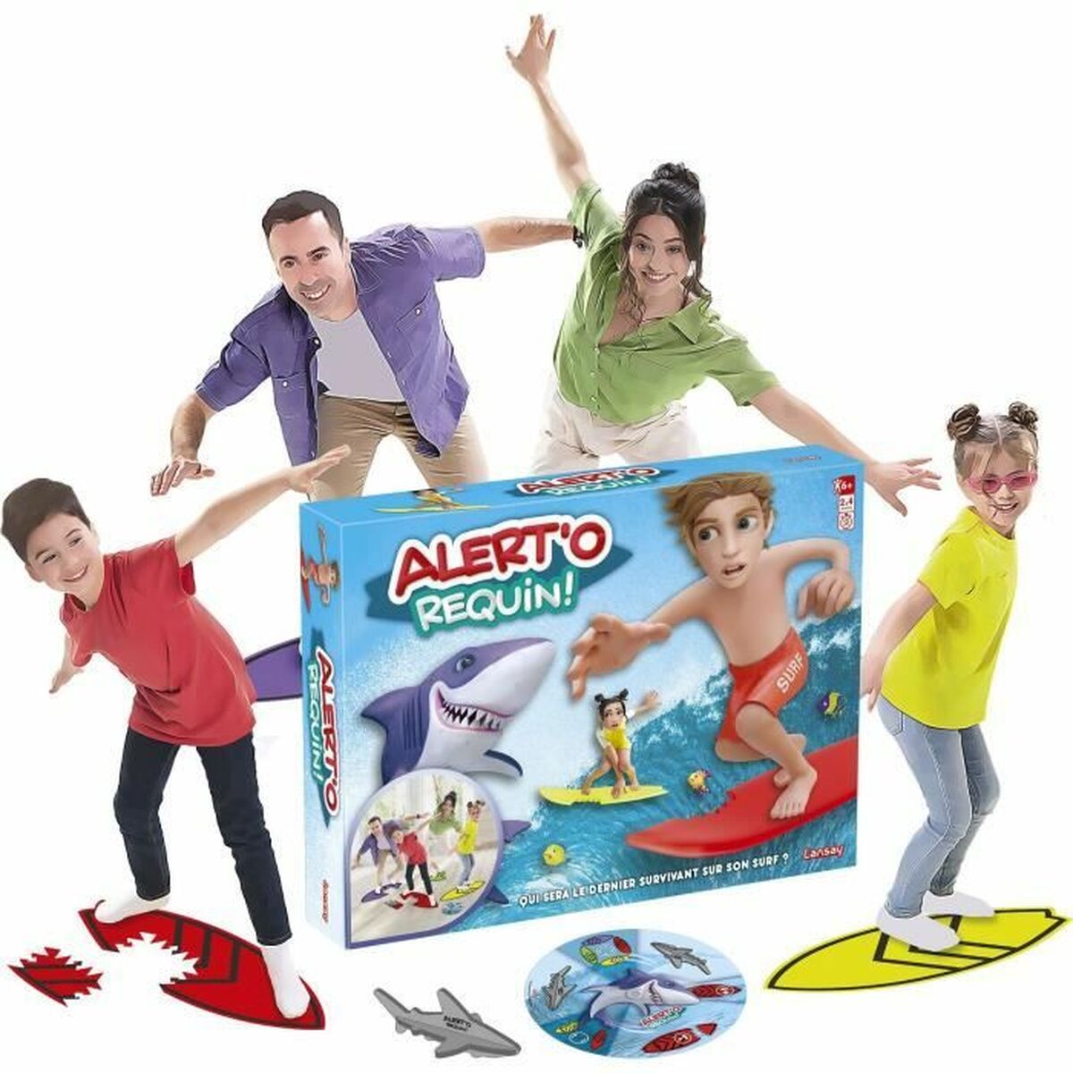 Board game Lansay Alert'o Requin! (FR) - Little Baby Shop
