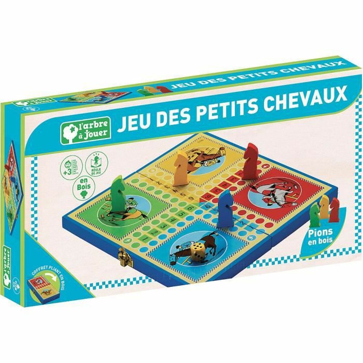 Board game L´Arbre a Jouer Jeu Des Petits Chevaux (FR) Multicolour - Little Baby Shop