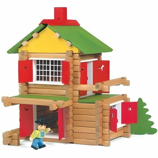 Playset Jeujura My Wooden Chalet (135 Pieces) - Little Baby Shop