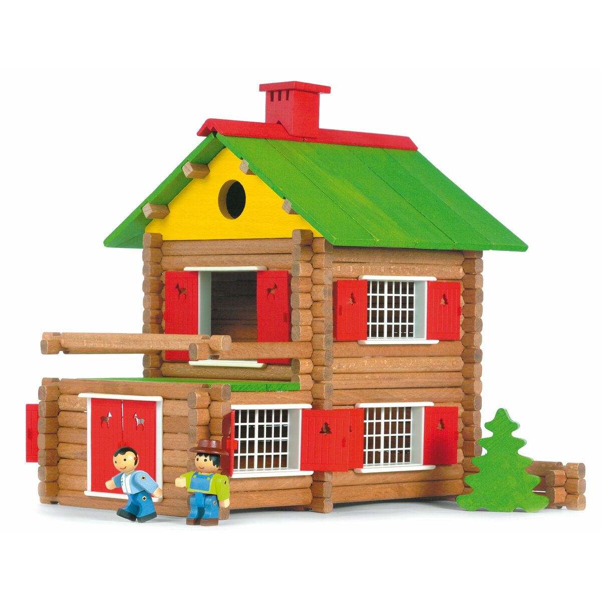 Playset Jeujura My Wooden Chalet (175 Pieces) - Little Baby Shop