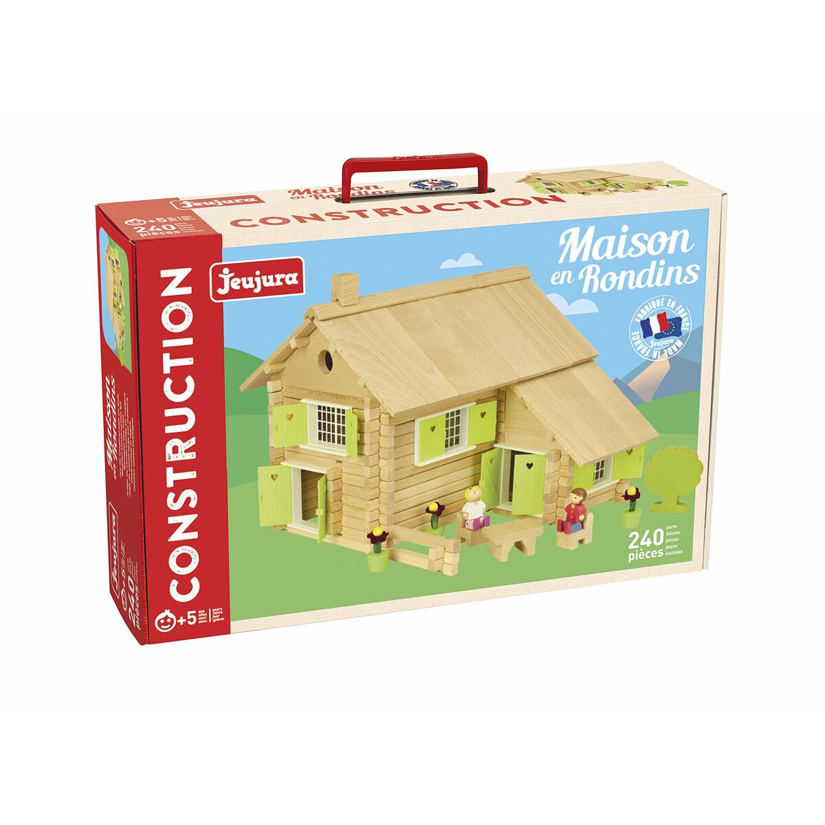 Playset Jeujura  Log house 240 Pieces (240 Pieces) - Little Baby Shop