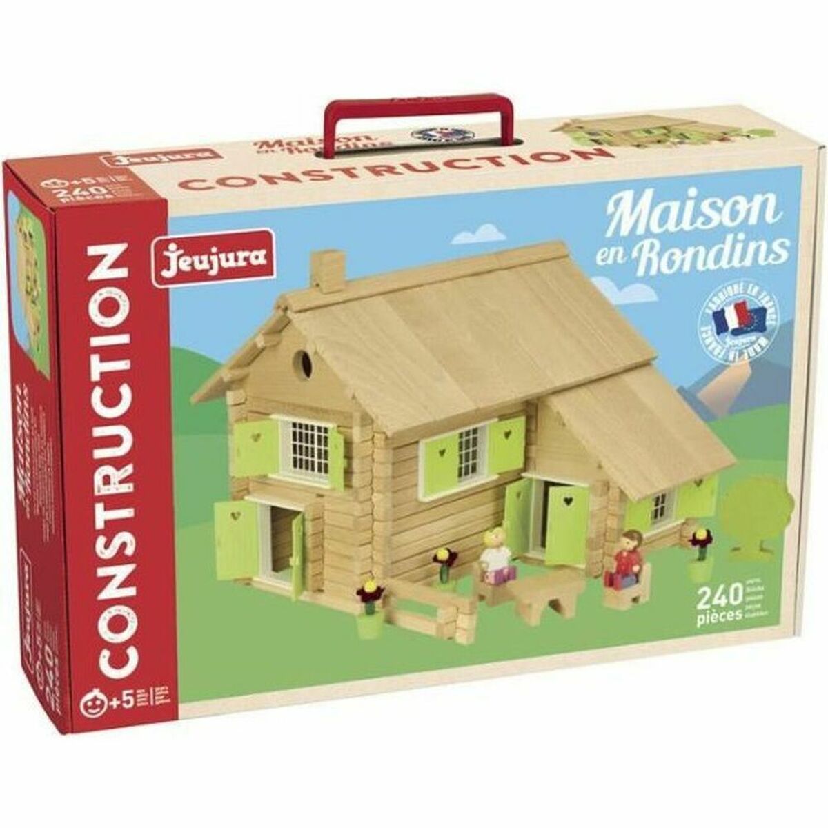 Playset Jeujura  Log house 240 Pieces (240 Pieces) - Little Baby Shop