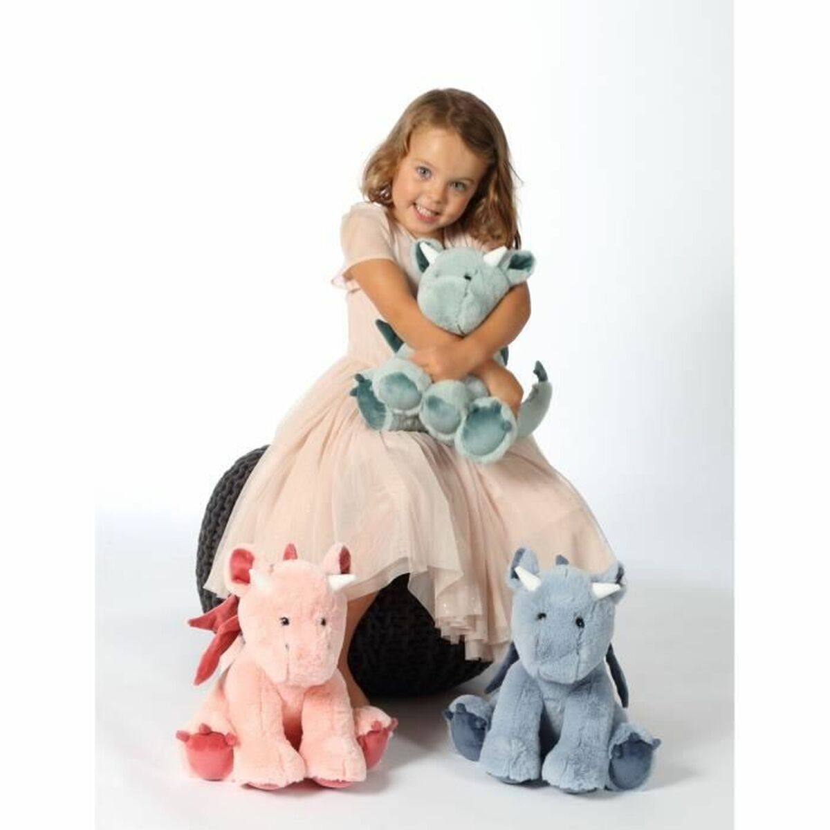 Fluffy toy Gipsy Dragon Blue - Little Baby Shop