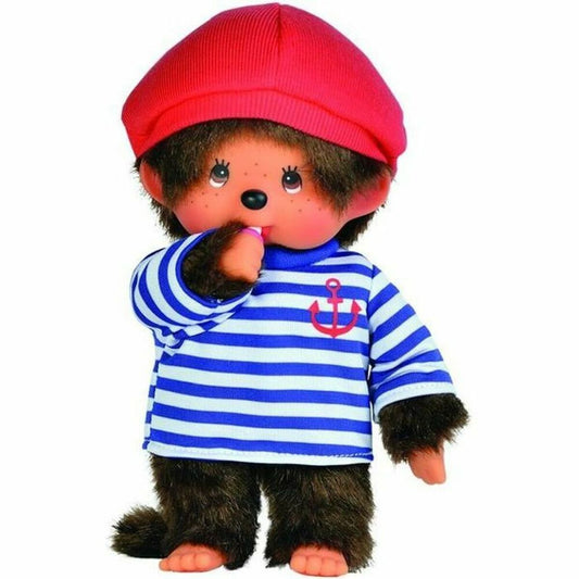 Fluffy toy Bandai Monchhichi Marin Soft Toy 20 cm - Little Baby Shop