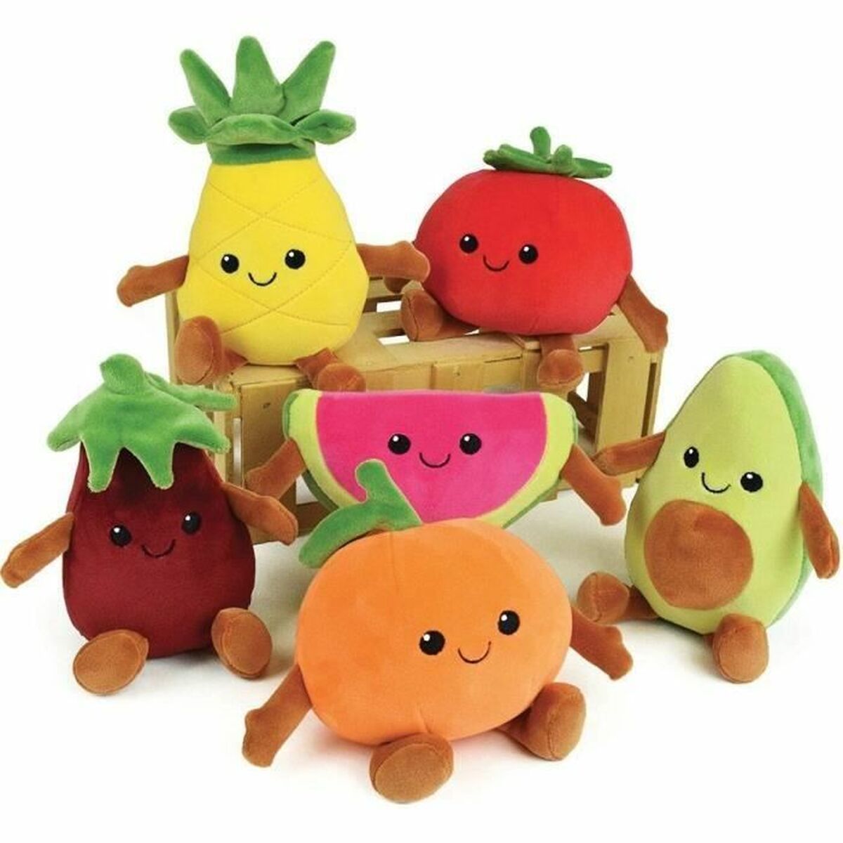 Fluffy toy Jemini Fruits Multicolour - Little Baby Shop