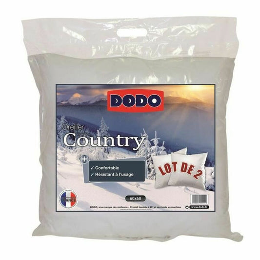 Pillow DODO Country White 60 x 60 cm (2 Units) - Little Baby Shop