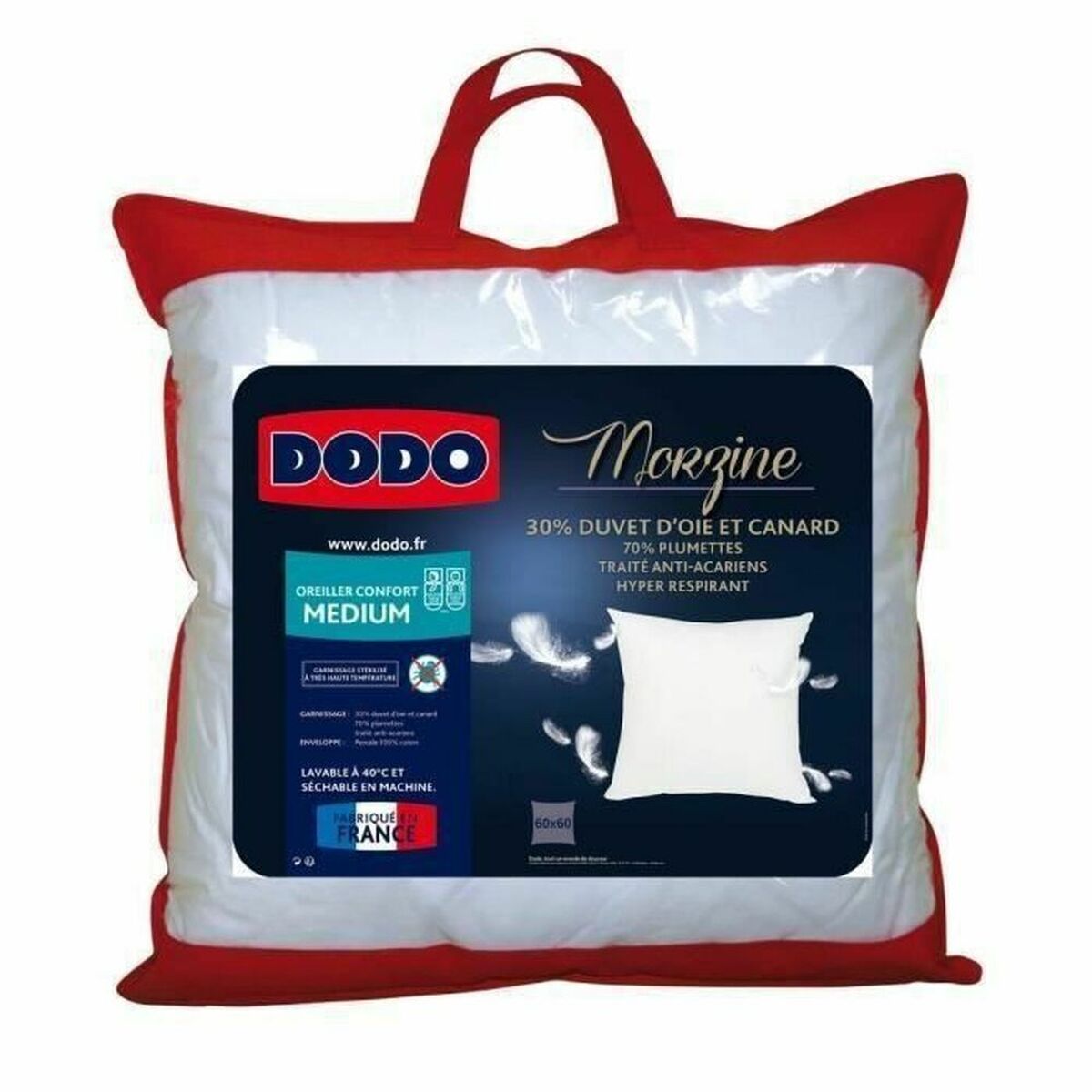 Pillow DODO White 65 x 65 cm - Little Baby Shop