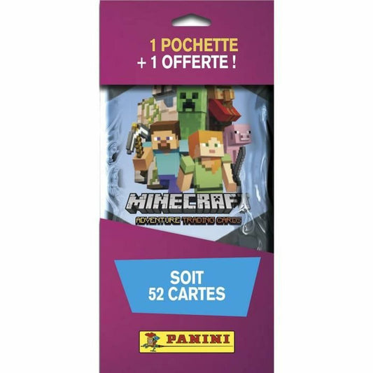 Pack of stickers Panini 52 Units minecraft - Little Baby Shop