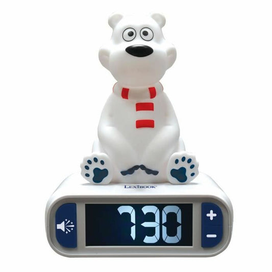 Alarm Clock Lexibook Polar Bear  3D with sound - Little Baby Shop