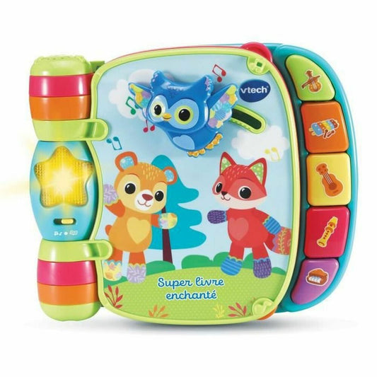 Children's interactive book Vtech Baby Super Enchanted Book of Baby Kitties Blue Multicolour - Little Baby Shop