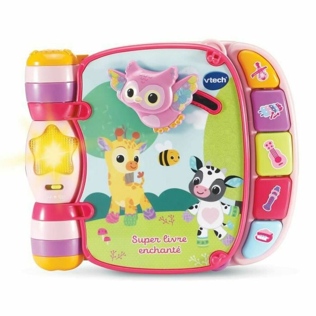 Children's interactive book Vtech Baby Super Enchanted Book of Baby Kitties Pink Multicolour - Little Baby Shop