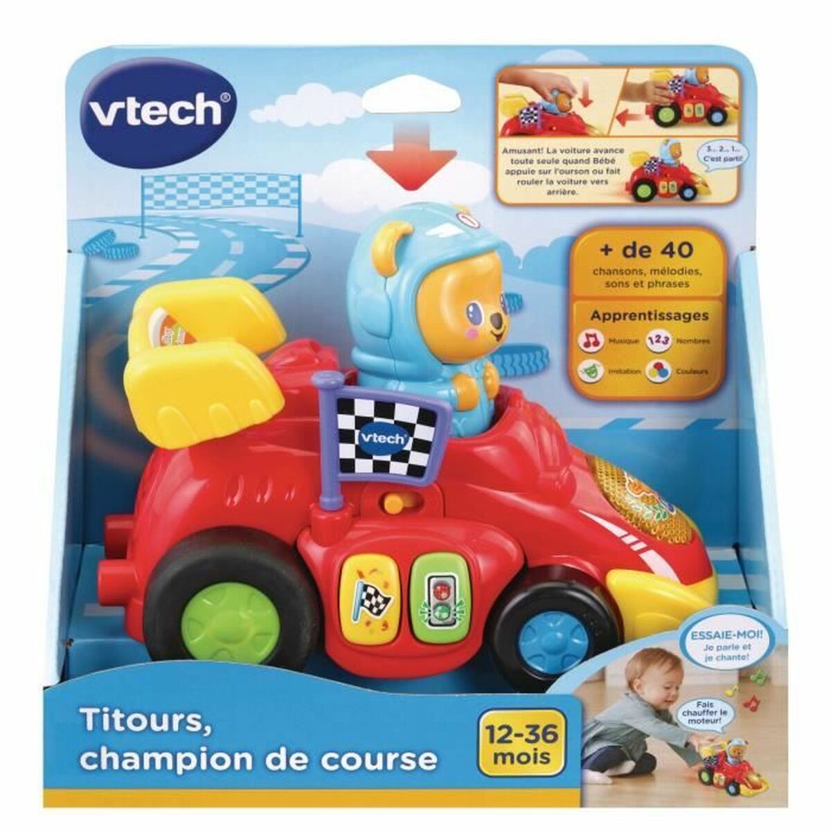 Car Vtech Titours, Race Champion (FR) - Little Baby Shop