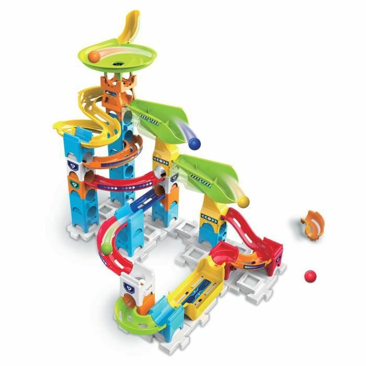 Marbles set Vtech Marble Rush Marble Run - Beginner Set Circuit + 4 Years Track with Ramps 47 Pieces - Little Baby Shop