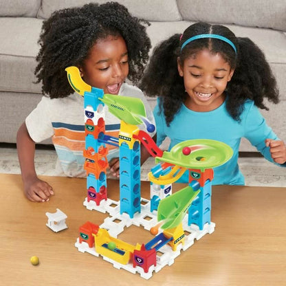 Marbles set Vtech Marble Rush Marble Run - Beginner Set Circuit + 4 Years Track with Ramps 47 Pieces - Little Baby Shop