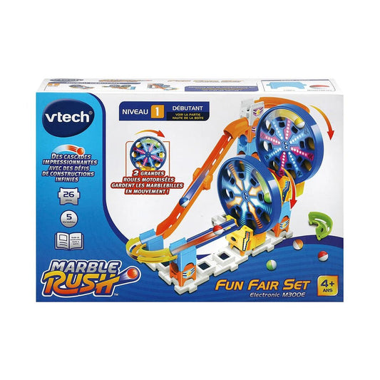 Marbles set Vtech Marble Rush - Expansion Kit Electronic - Fun Fair Set Circuit 26 Pieces Track with Ramps + 4 Years - Little Baby Shop