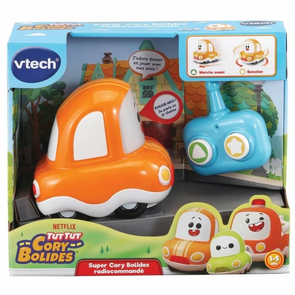 Remote-Controlled Car Vtech   Orange Multicolour - Little Baby Shop