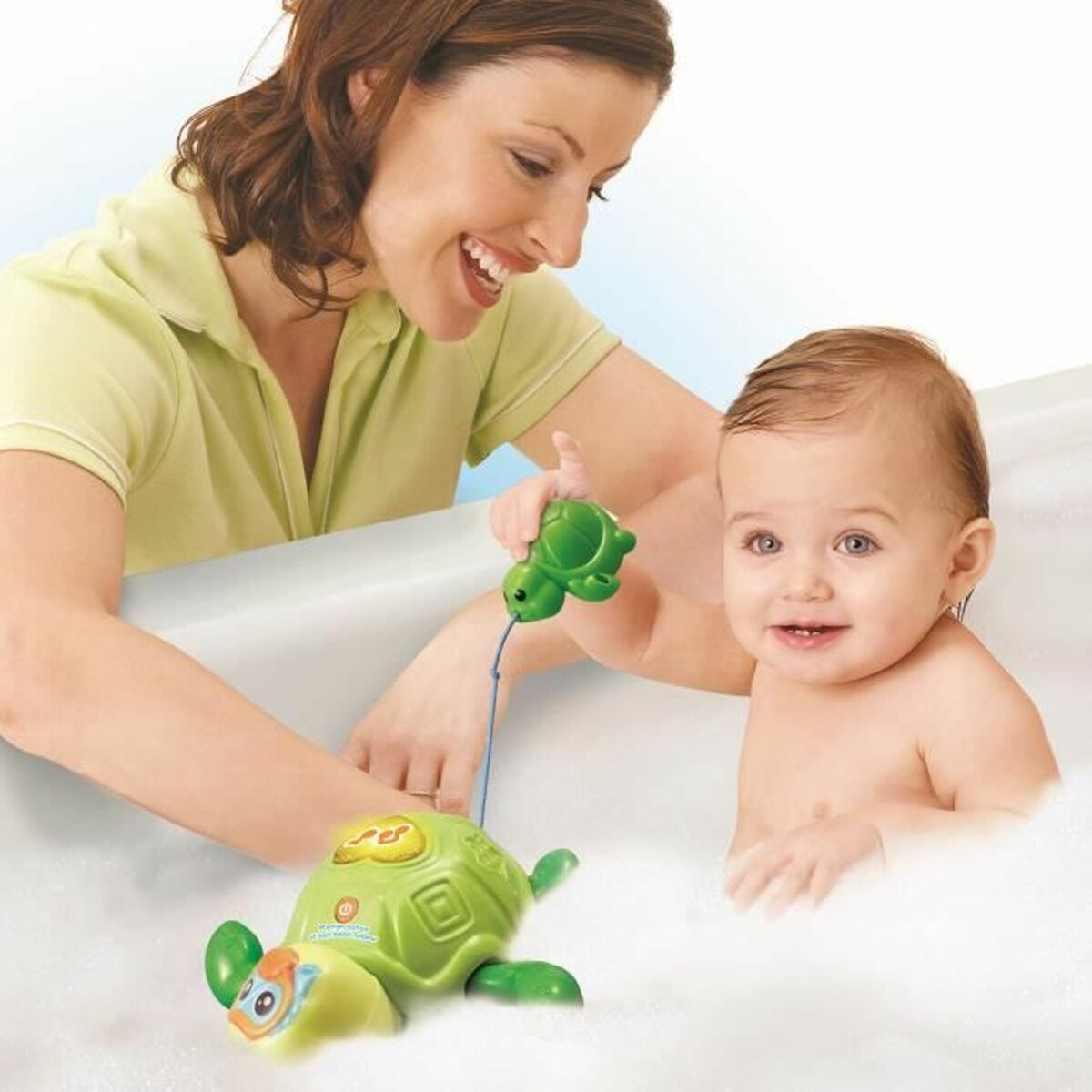 Bath Toy Vtech Baby Mother Turtle and Baby Swimmer underwater - Little Baby Shop