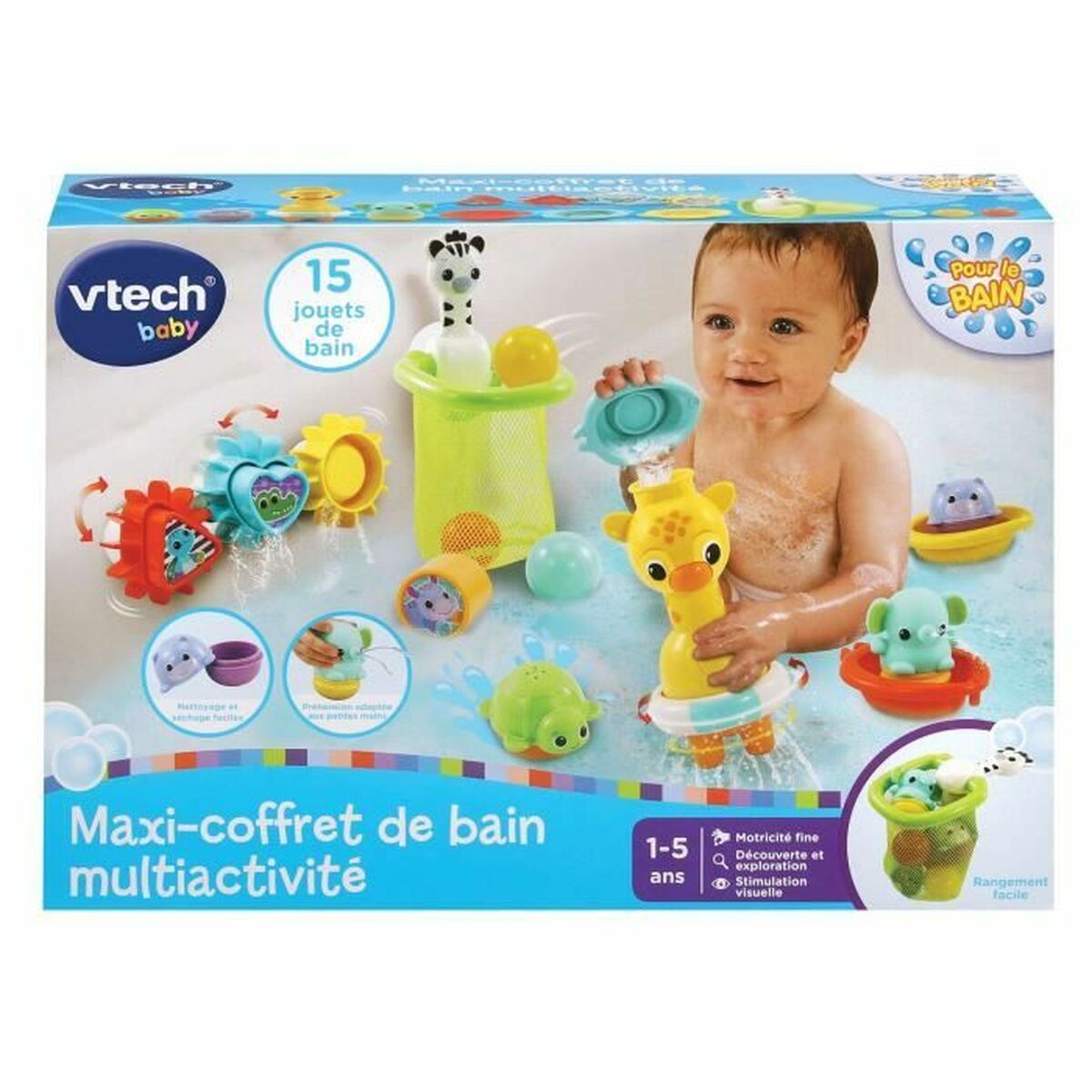 Bath Toys Vtech Baby Coffret De Bain Multi-Activité (FR) - Little Baby Shop