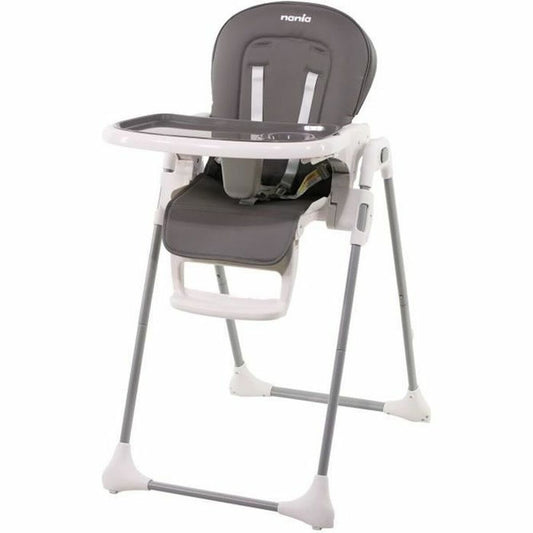 Highchair Nania Grey Leatherette - Little Baby Shop