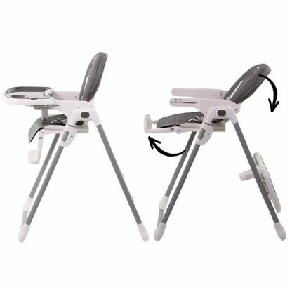 Highchair Nania Grey Leatherette - Little Baby Shop