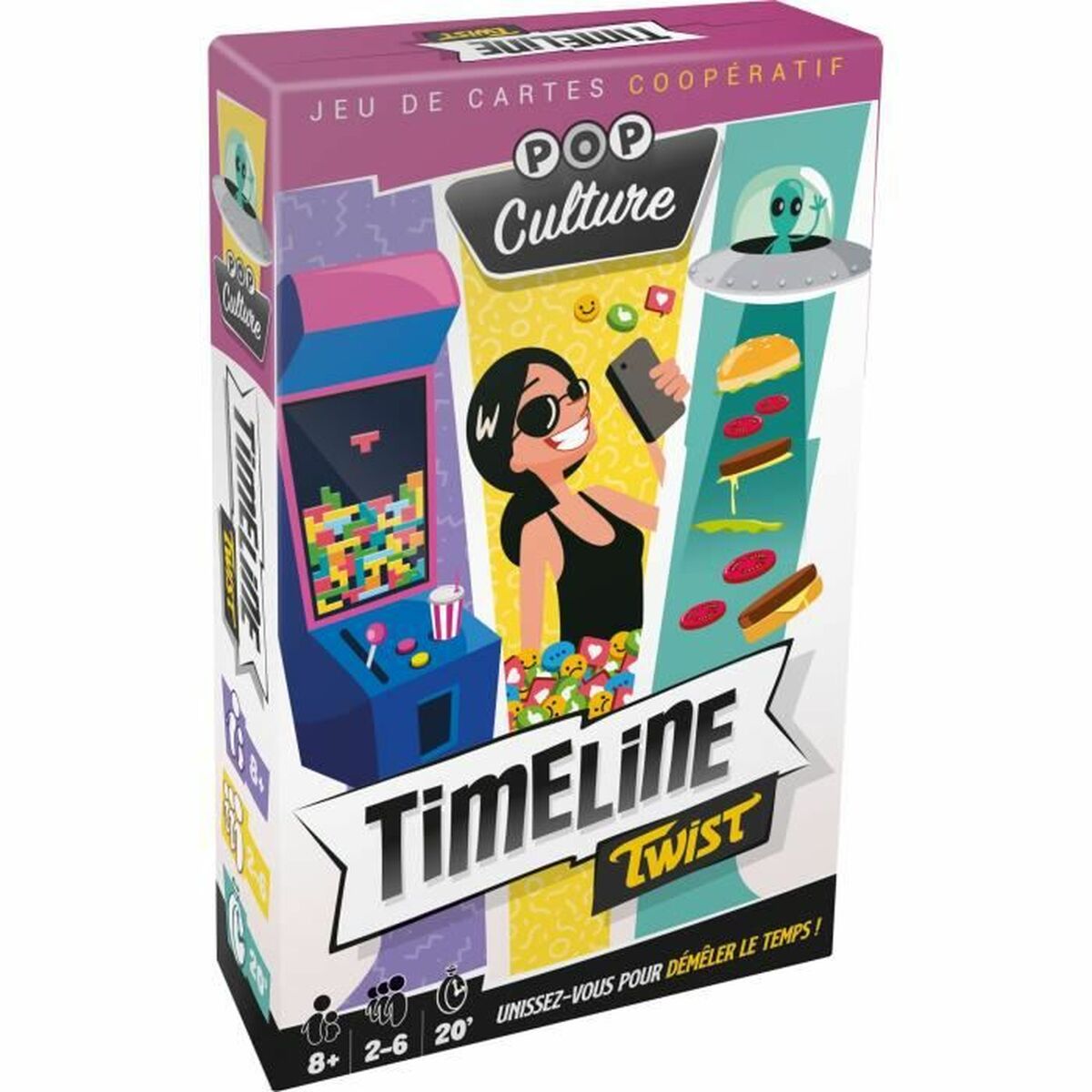 Board game Asmodee Timeline Twist Pop Culture (French) - Little Baby Shop