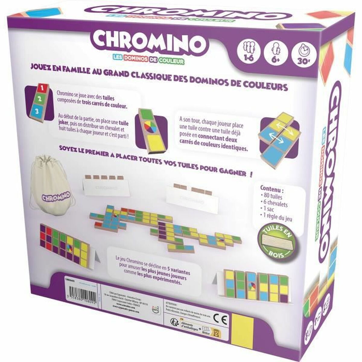 Board game Asmodee Chromino (FR) Multicolour - Little Baby Shop