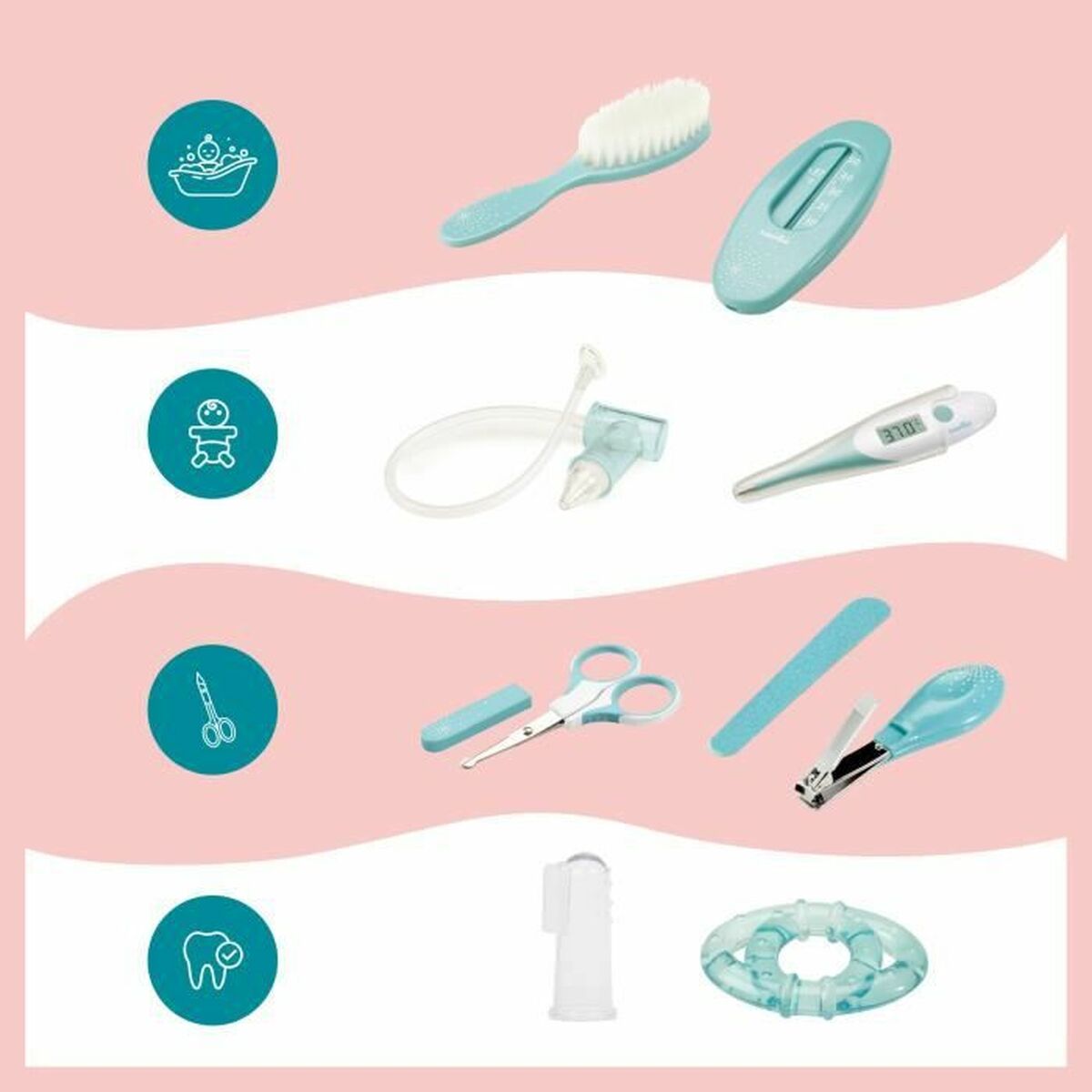 Hygiene set Babymoov Blue Grey - Little Baby Shop