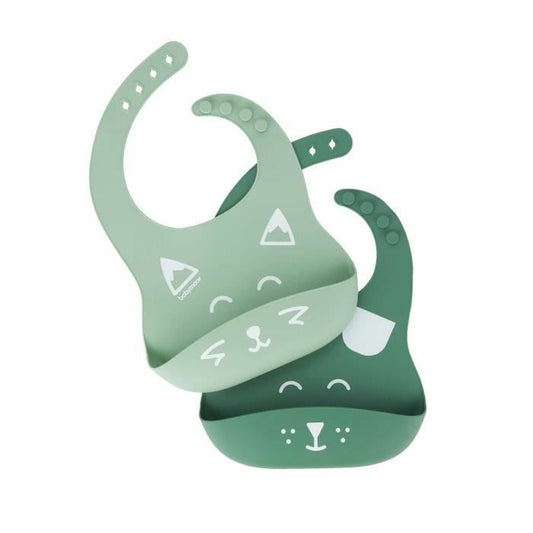 Bib Babymoov A007608 Green Silicone (2 Units) - Little Baby Shop