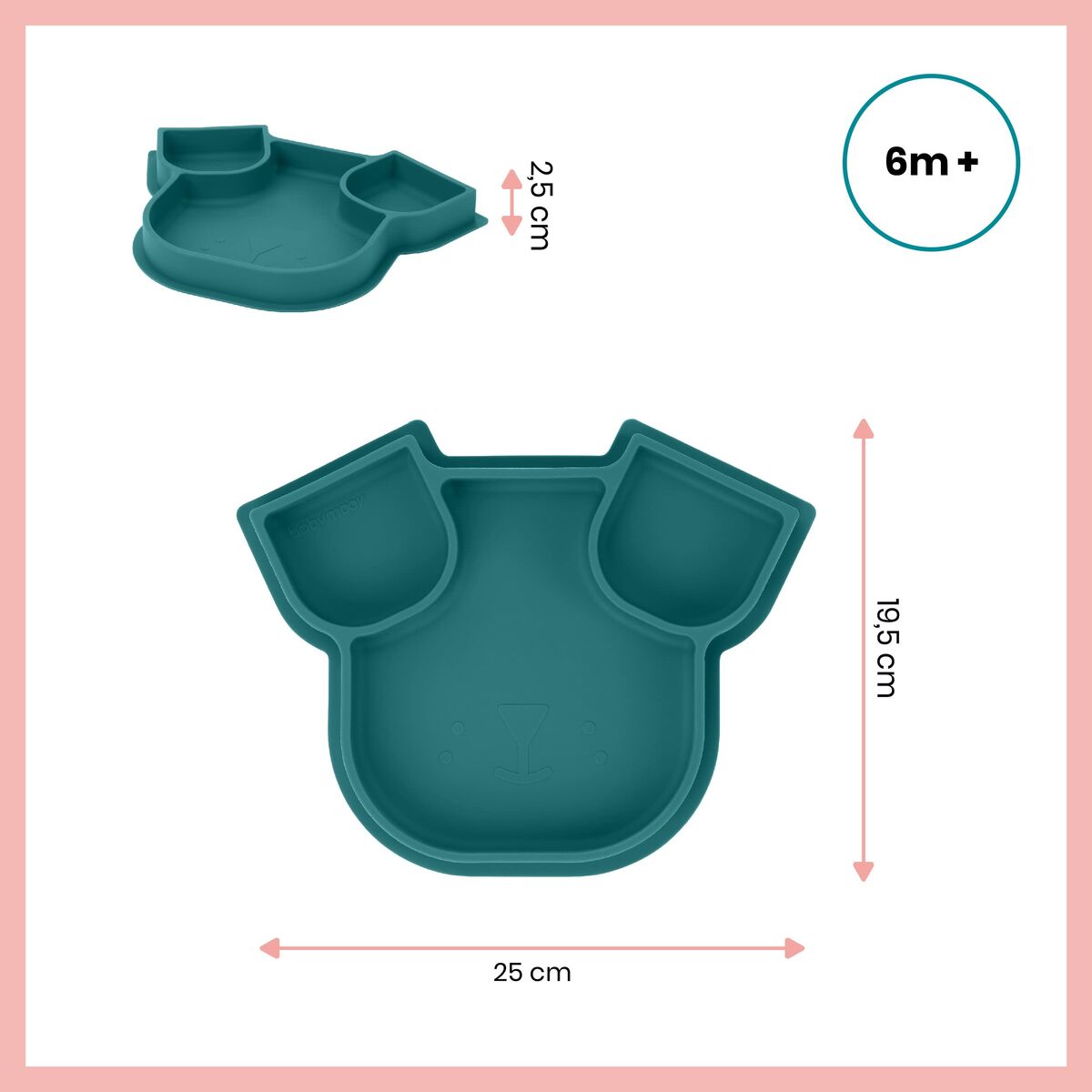 Plate Babymoov A005207 Silicone Children's - Little Baby Shop