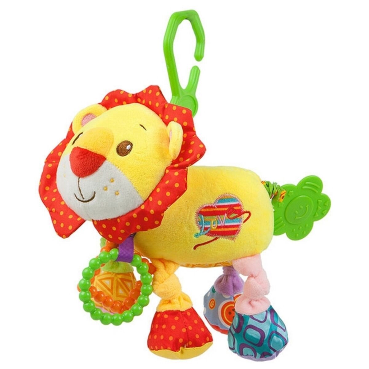 Activity Soft Toy with Vibration Nenikos 112207 Polyester Multicolour animals - Little Baby Shop