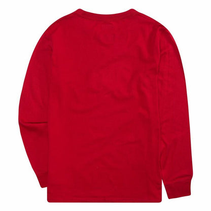 Children’s Long Sleeve T-shirt Levi's Batwing  Red - Little Baby Shop