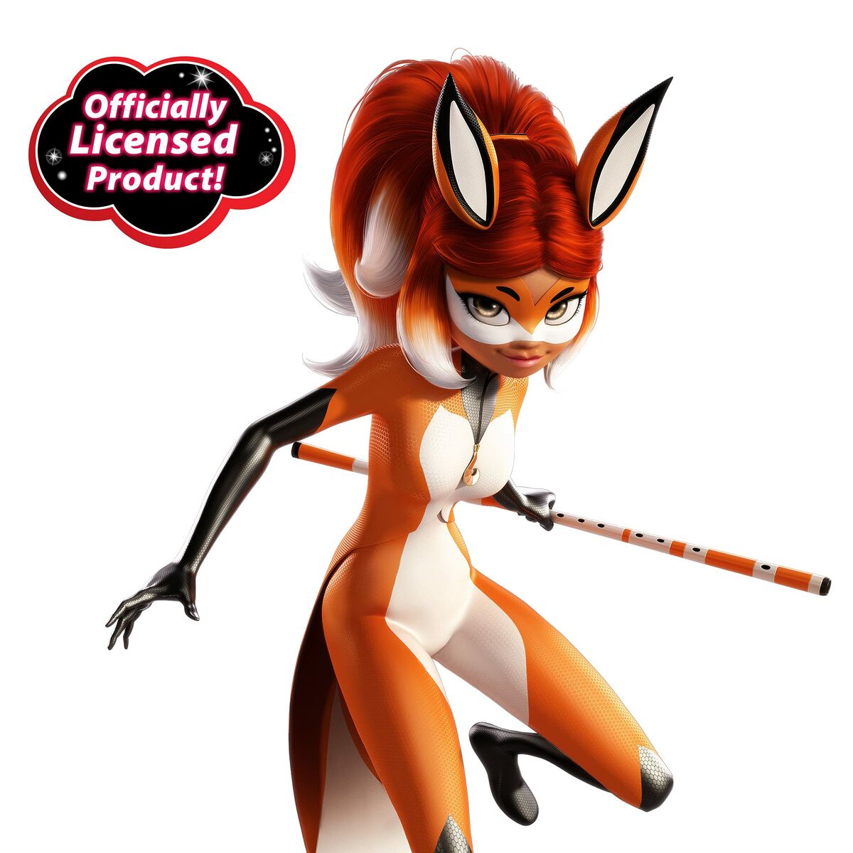 Costume for Children Miraculous: Tales of Ladybug & Cat Noir Transformation Set - Rena Rouge Orange 4 Pieces - Little Baby Shop