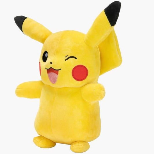 Fluffy toy Bandai Pokemon Pikachu Yellow 30 cm - Little Baby Shop