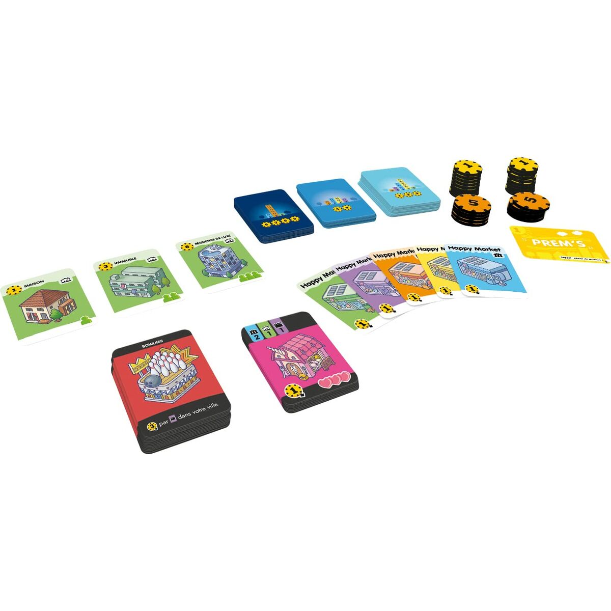 Board game Asmodee Happy City (FR) - Little Baby Shop